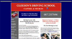 Desktop Screenshot of gleesonsdrivingschool.info