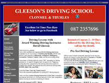 Tablet Screenshot of gleesonsdrivingschool.info